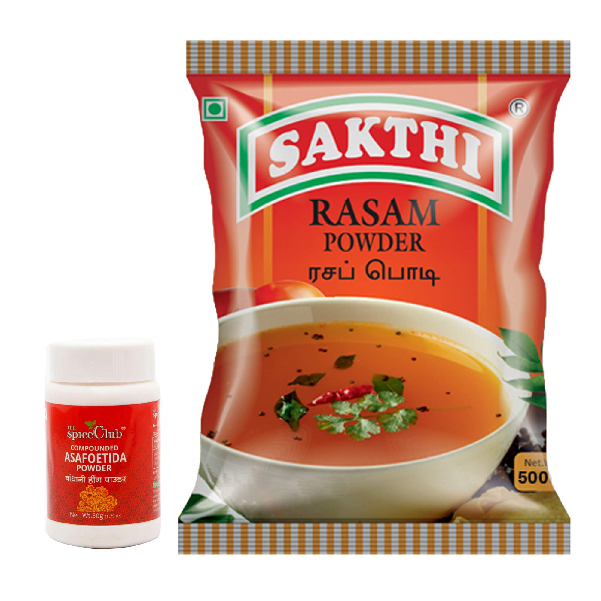 The Spice Club Compounded Asafoetida Powder 50g + Sakthi Rasam Powder 500g - Value Pack (B07MB5YLK2) Amazon Price History, Amazon Price Tracker
