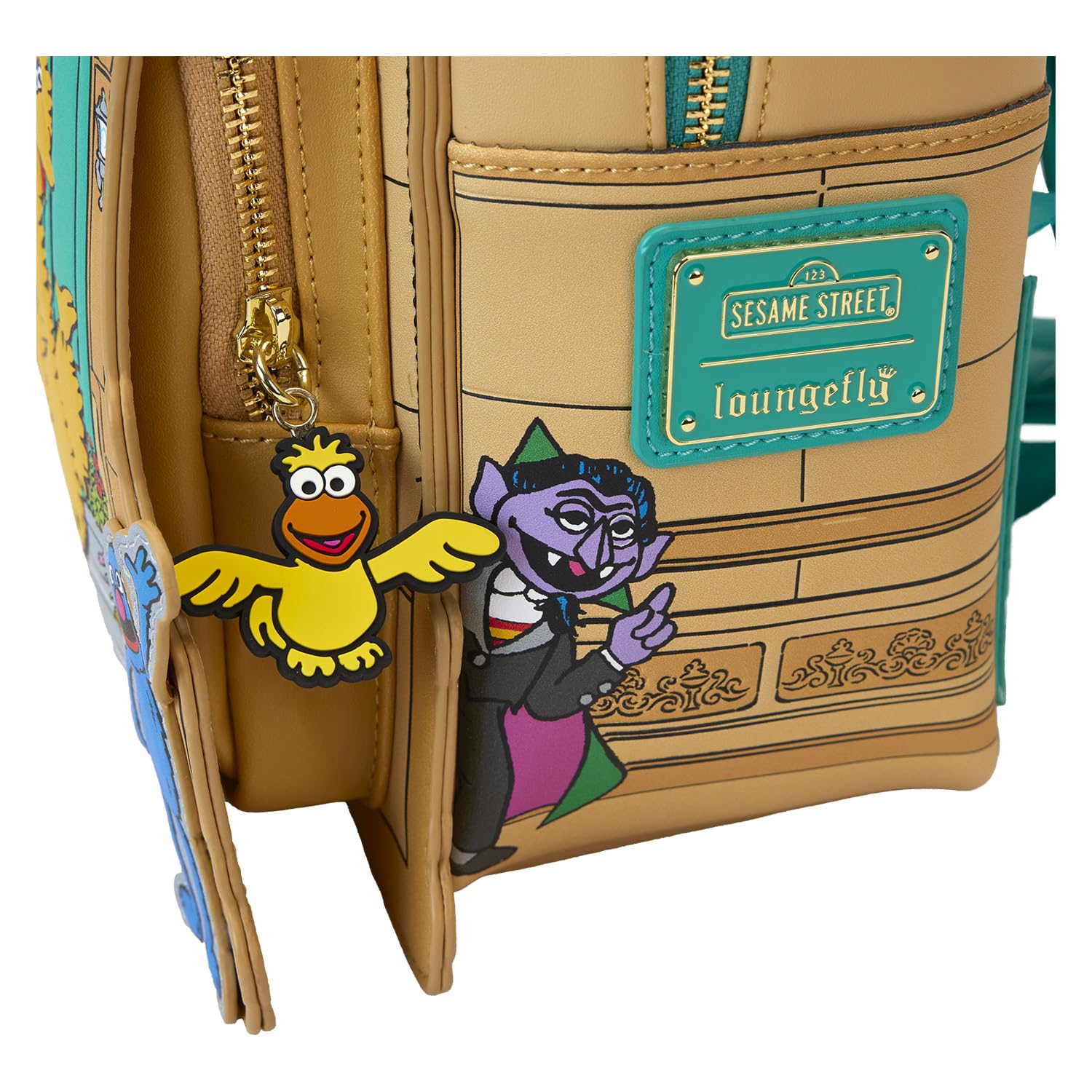 Amazon.com: Loungefly Sesame Street Corner Mini Backpack  display picture 1