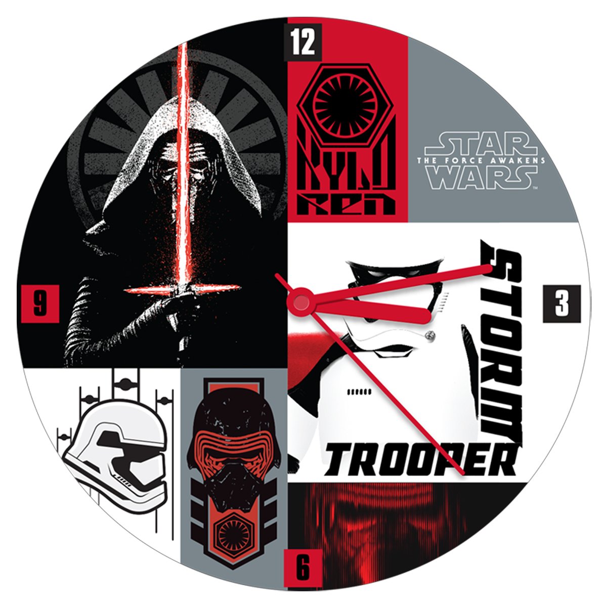 Star Wars the Force Awakens 13.5 Inch Wall Clock 55035