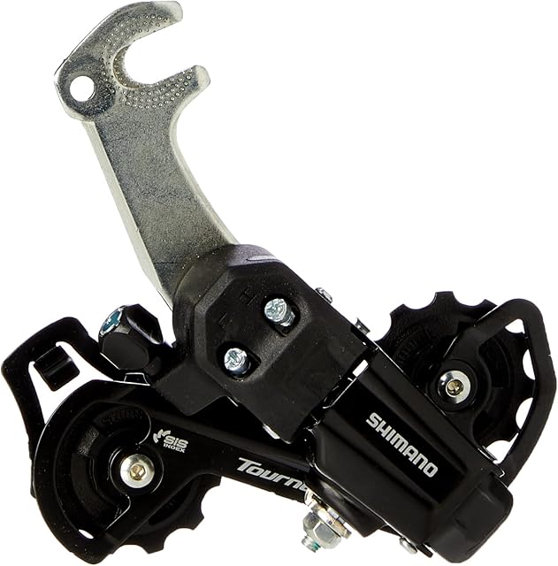 Shimano Tourney/TY Tourney TY200 rear derailleur, 6/7-speed, with bracket, Black, GS medium cage