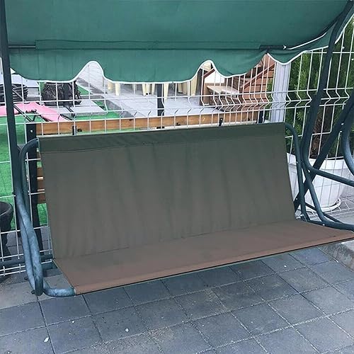 Miniatura 5 de UZOURI Funda de cojín para columpio, funda de repuesto para asiento de columpio de 2 y 3 plazas, impermeable grueso 600D Oxford, funda de repuesto