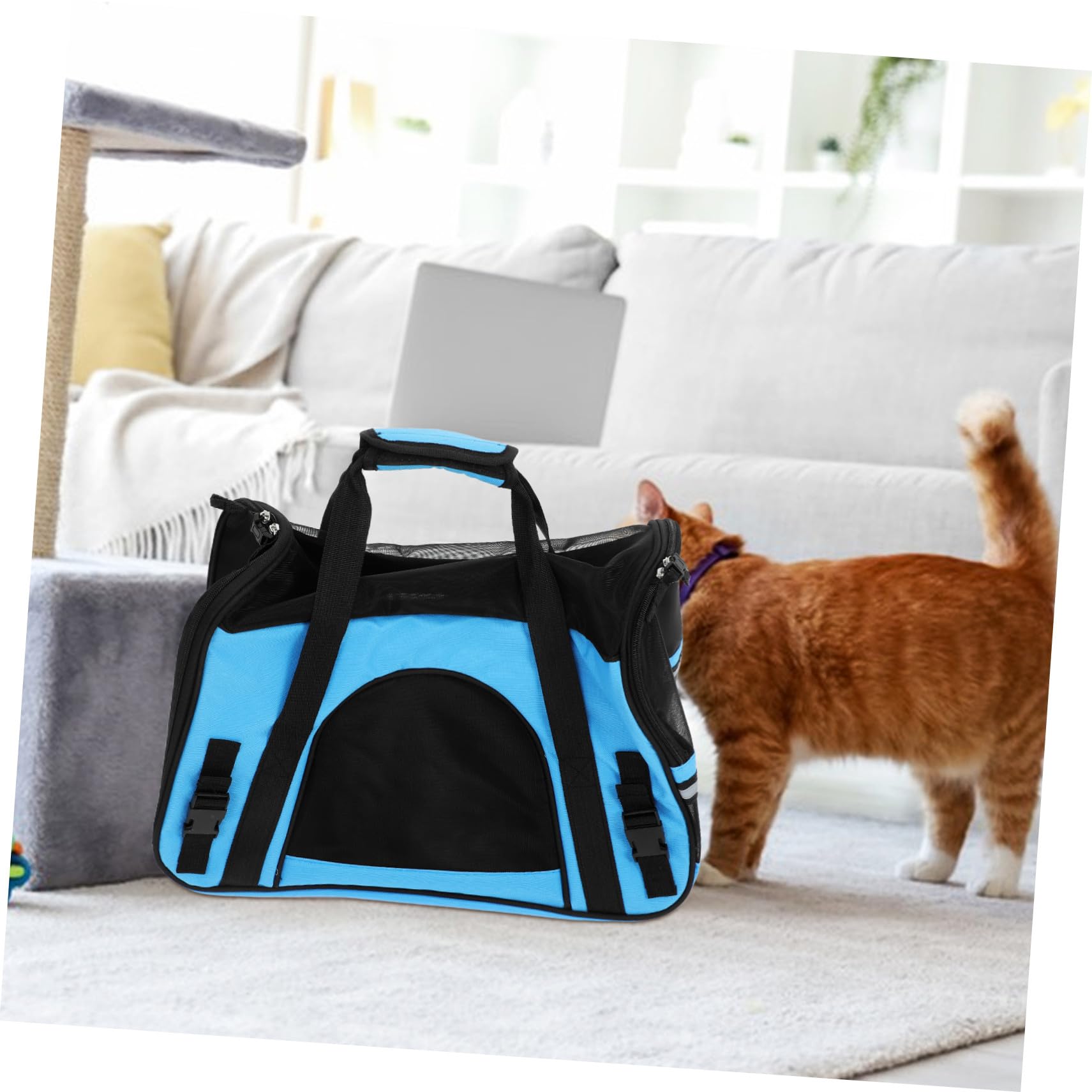 SUPVOX 1pezzi Borsa Trasportino per Cani Esterna Borsa Porta Gatti Materiale Sicuro e Durevole Design Traspirante Comodo da Usare per Parchi e Ospedali