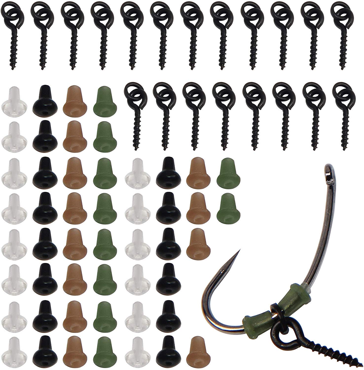 Jaws Orca 75 Pz K Di Accessori Per La Pesca Alla Carpa Vi Per Esche Gancio Da Pesca Esca Fermacorda E Ganci Boilies Attrezzatura Per Attrezzatura Da Pesca Con Perline Di Arresto - Foto 8