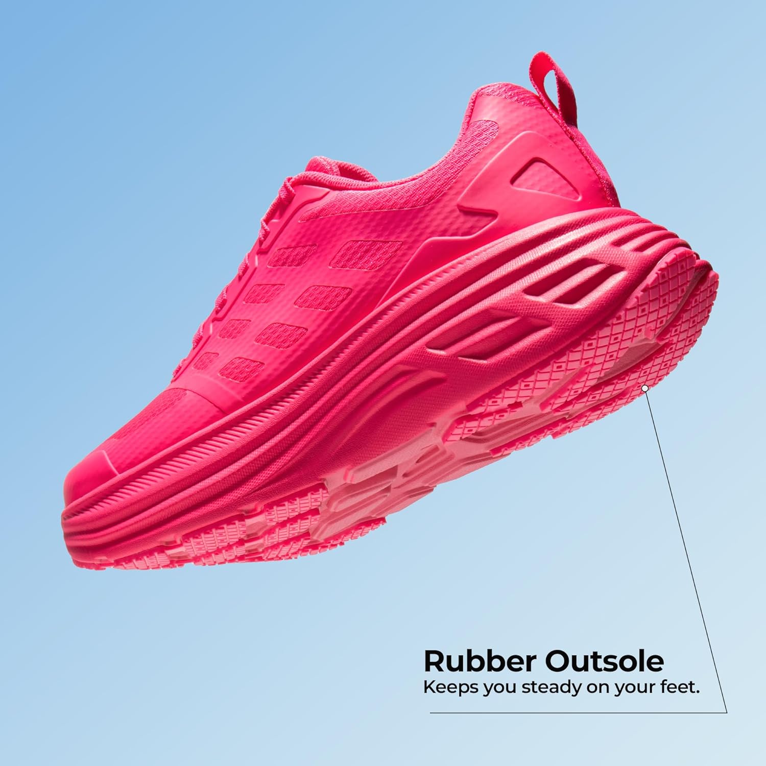 NORTIV 8 Women's Walking Shoes Cushion Running Tennis Shoes ActiveFloat Non-Slip Comfortable Breathable Workout Gym Sports Athletic Fashion Sneakers - Image 4