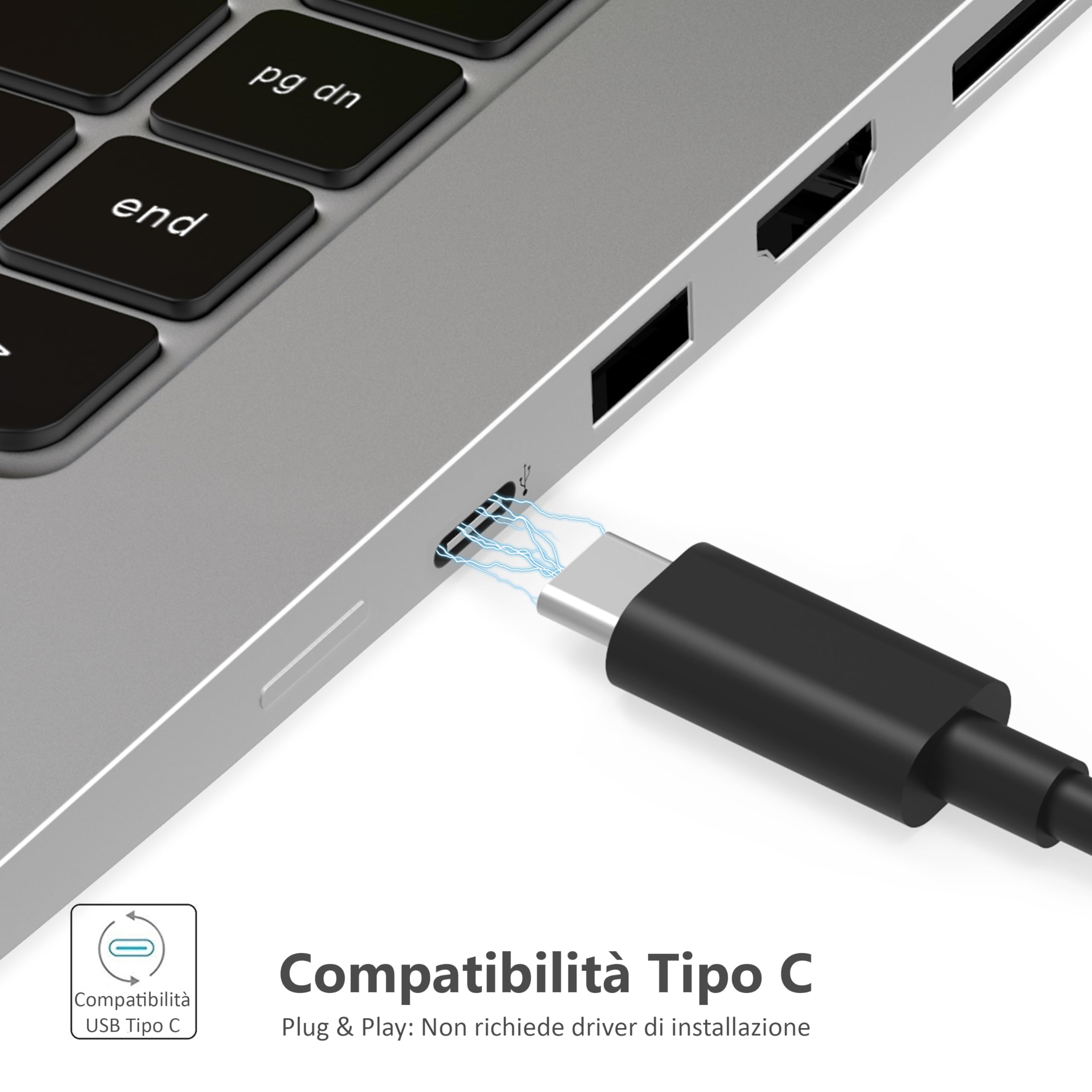 SABRENT Adattatore da USB Tipo C a Doppio HDMI [Compatibile Solo con i Sistemi Windows] (DA-UCDH)