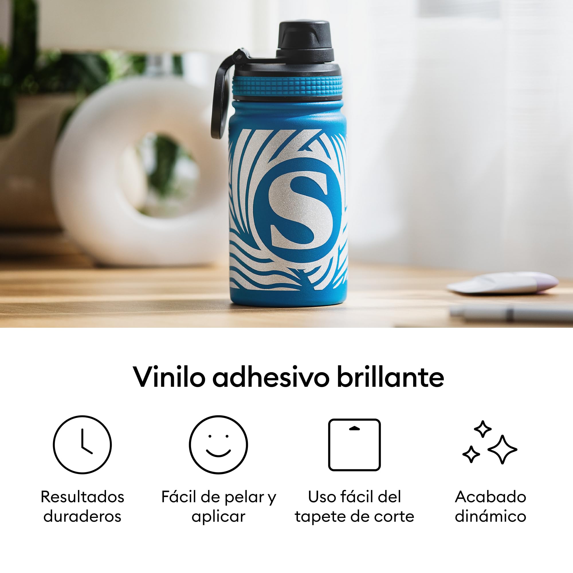 Cricut Smart Vinyl Permanente 33x91cm 1 Hoja (Oro Brillante)