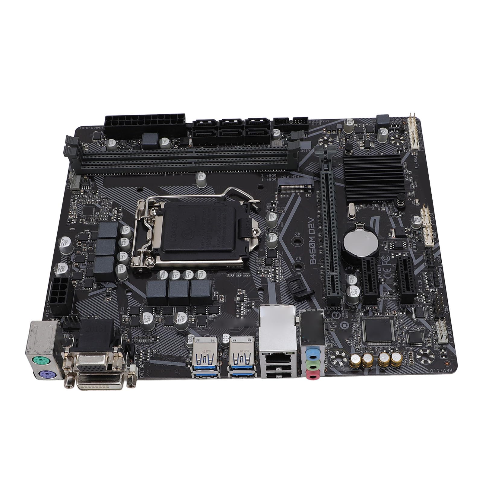 PUSOKEI B460M D2V Motherboard, M ATX DDR4 Supports LGA 1200 10th Gen CPU, with 6X III Ports 1x M.2 Slot, for Core Pentium Celeron Series Processors-picture-12