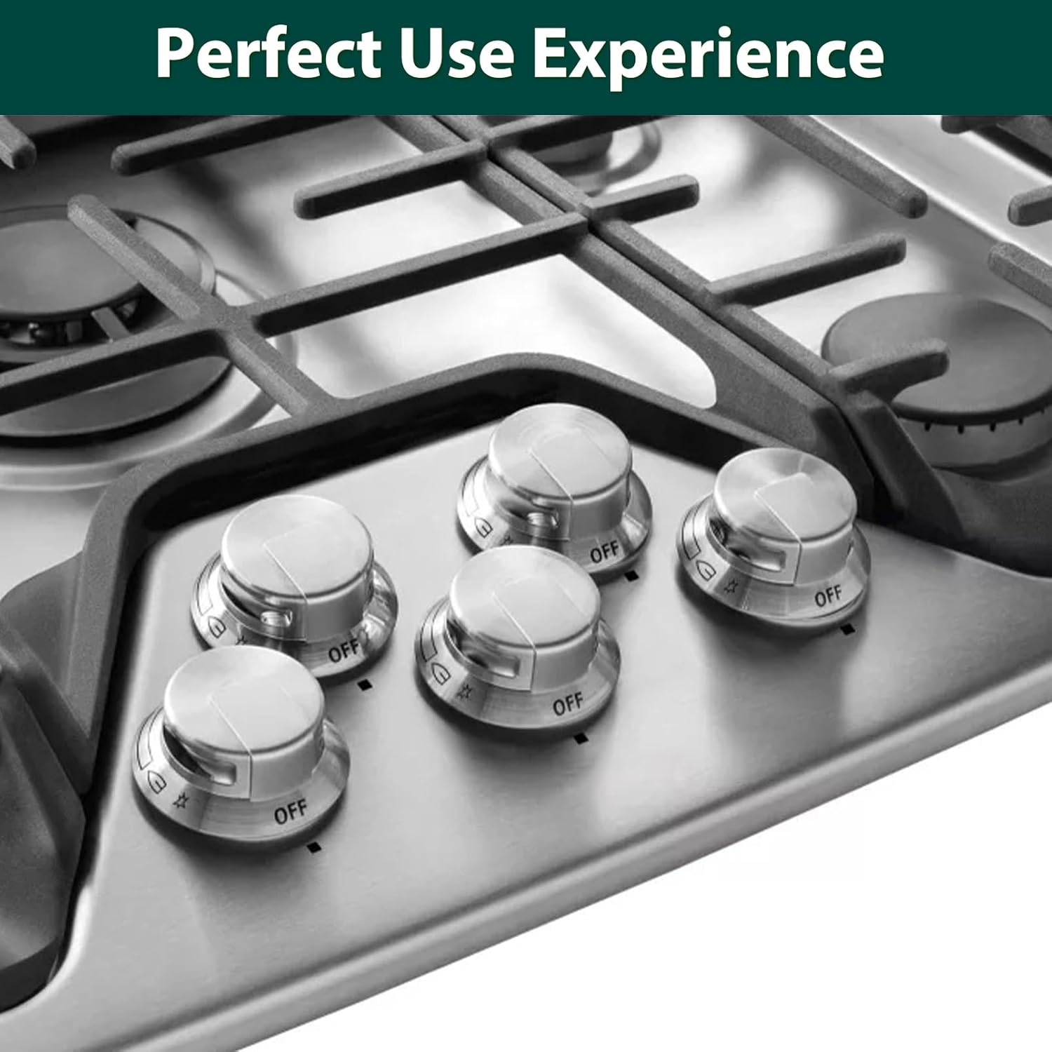 318569904 Knobs Replacement Parts for Electrolux Stove Top Knob Gas Cooktop Range Stove Oven Knob Frigidaire Electrolux Stovetop EW36GC55PS Plastic Icon Surface Burner Control Knobs 5 Pcs