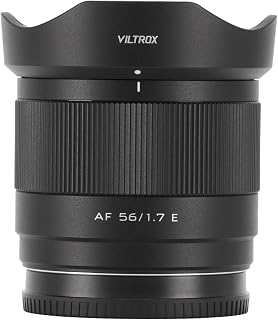 VILTROX AF 56mm F1.7 Objektiv für Sony E-Mount(Festbrennweite, 56 mm, F1.7, APS-C, geeignet für Sony Kamera a7 a7II a7III a7IV a7R a7RII a7RIII a7RIV a7RV a7S a7SII a7SIII a1 ZV-E1) schwarz