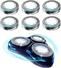6 Pack Replacement Shaver Heads Compatible with Philips HQ56 HQ3 HQ4 HQ55 HQ56 HQ6 Blades for HQ300 HQ442 HQ5401 HQ6405 HQ6990