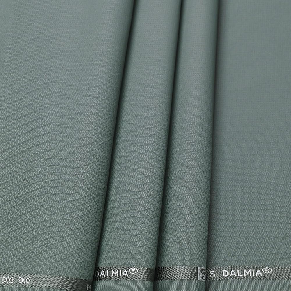 CS DALMIA Unstitched Trouser Fabric for Men’s 1.25 Meter Length | Sage Green (Elegance Lycra) Comfortable, Stylish & Durable 3