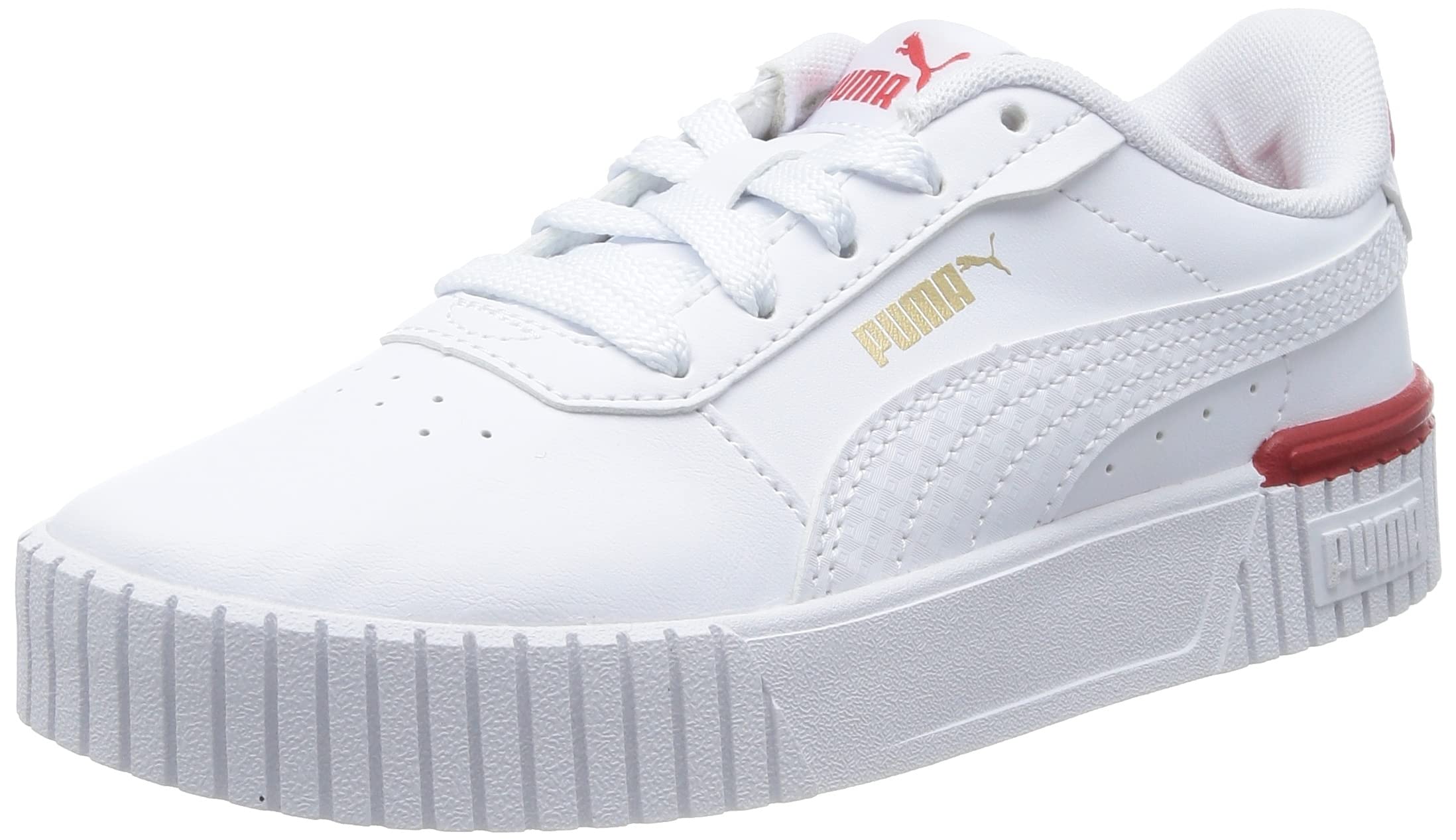 PUMA Carina 2.0 Thread PS, Zapatillas, White-FOR All Time Red Gold, 28 EU