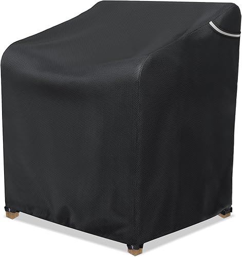 AKEfit Fundas para sillas de patio impermeables para muebles de exterior, paquete de 1, fundas resistentes para sillas de exterior, impermeables,