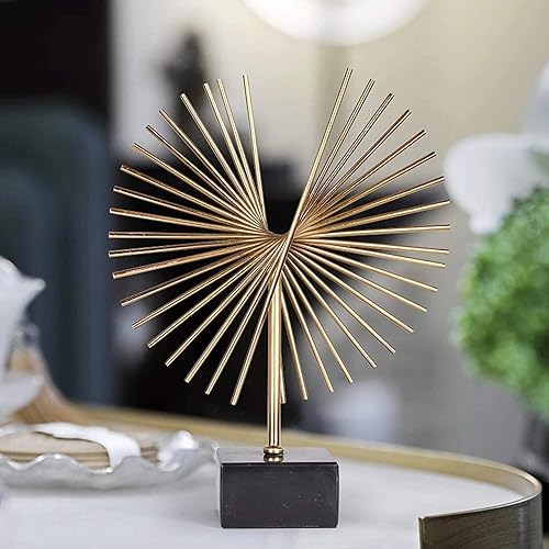 Miniatura 5 de Estatua de arte de metal, figuras geométricas, escultura abstracta, escritorio, mesa, adornos para el hogar, dormitorio, sala de estar, jardín,