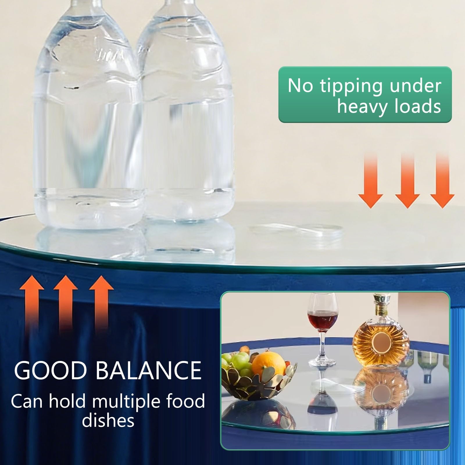 Lazy Susan, organizer per giradischi, piatto rotante per uso domestico, ristoranti, feste, matrimoni, eventi