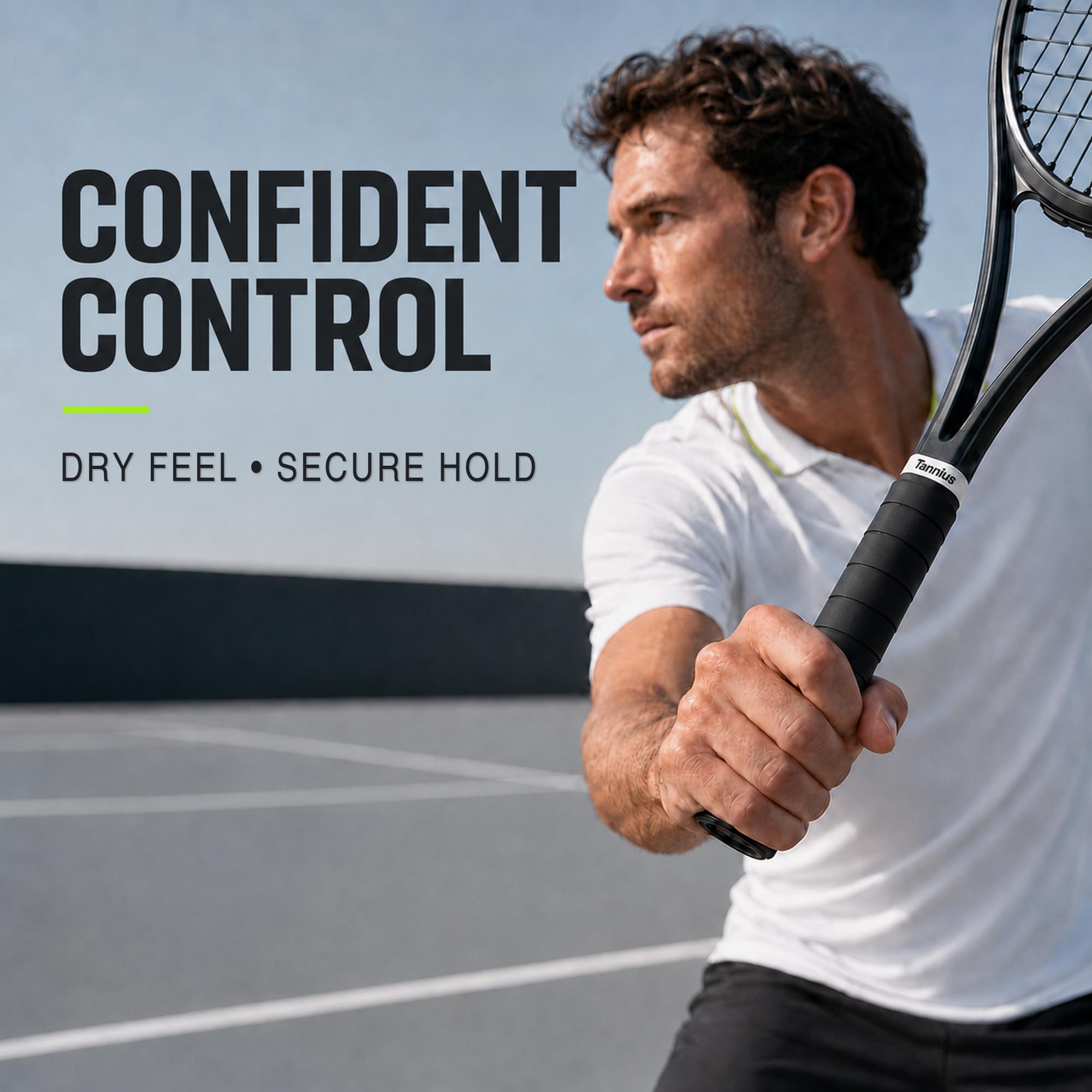 Nastro Antiscivolo per Racchetta da Tennis, Confezione da 6 o 9 Pezzi, Grip Asciutto al Tatto, Assorbente e Migliorato