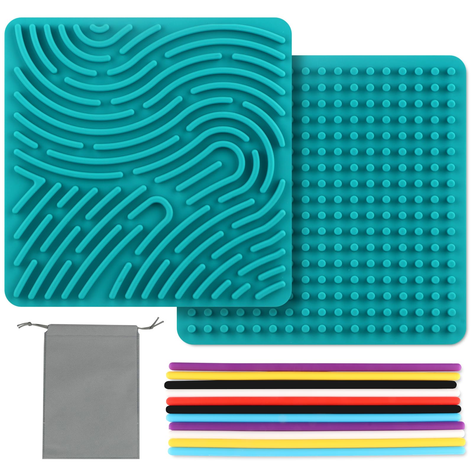 InemzTal Montessori Sensorik Spielzeug für Kinder ab 3+ und Erwachsene,Autismus Spielzeug mit 11 Zählstangen und Reisetaschen