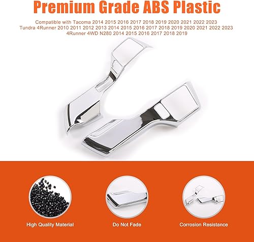 Miniatura 2 de Adhesivos de moldura para volante de automóvil de ABS para Tacoma 2014-2023 Tundra 4Runner 2010-2023 4Runner 4WD N280 2014-2019 Accesorios de marco