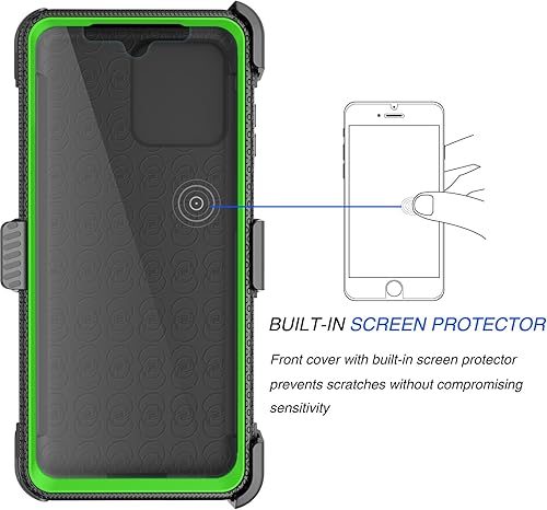 Miniatura 2 de Tekcoo Funda para Motorola Moto G Stylus 5G  Solo 2023  XT2315 Tshell Pantalla incorporada Clip de cinturón de bloqueo con función atril Funda de