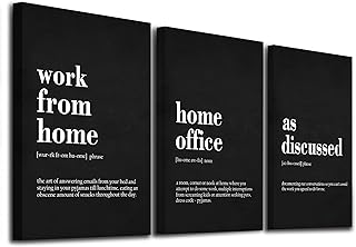 Framed Office Decor Canvas Wall Art - Positive Quote, Motivational Artwo...