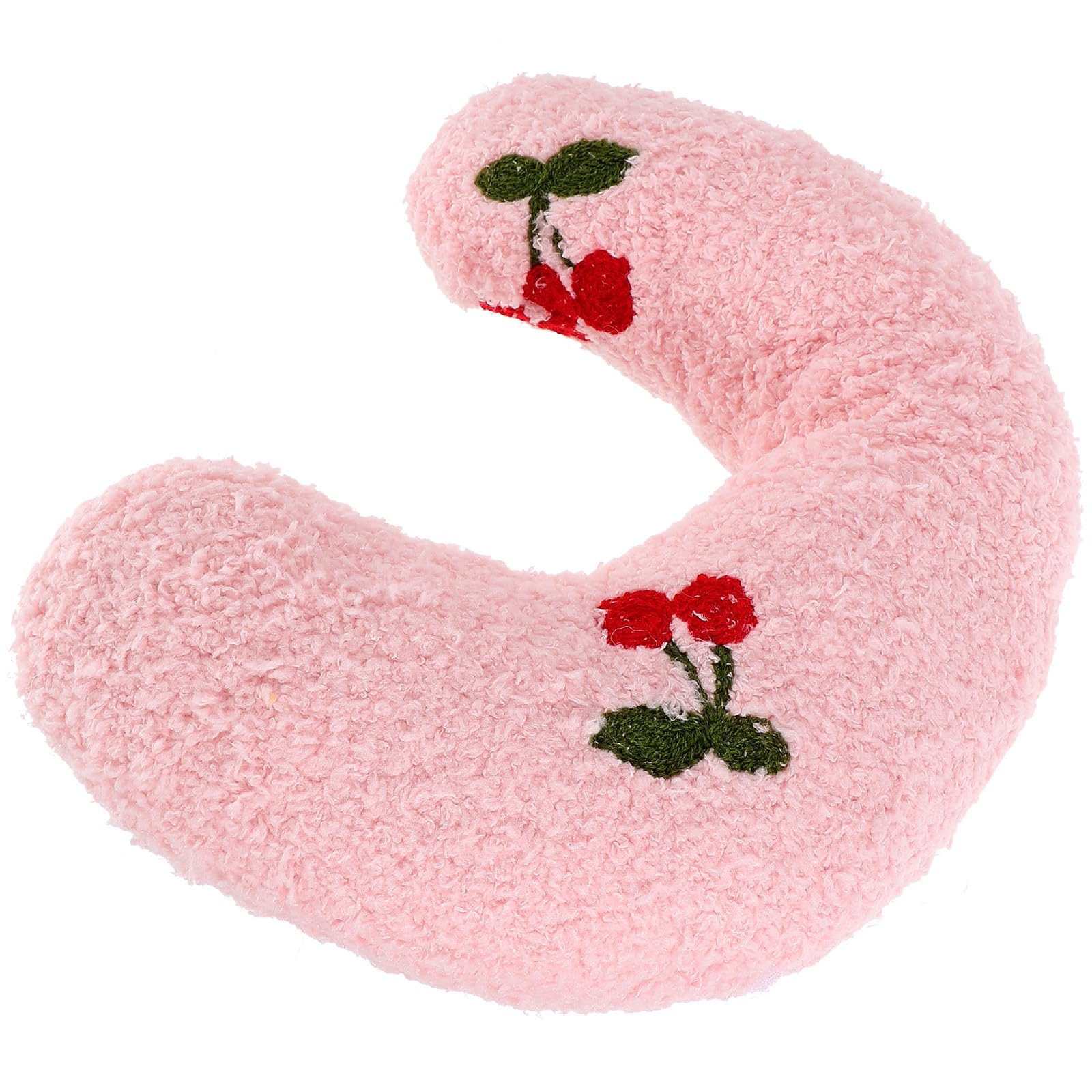 DINHEAROM U-shaped Pillow for Cat and Dog Stuffed Neck Cushion Adorable Design for Sleeping and Neck Support for Indoor Pet Relaxation
