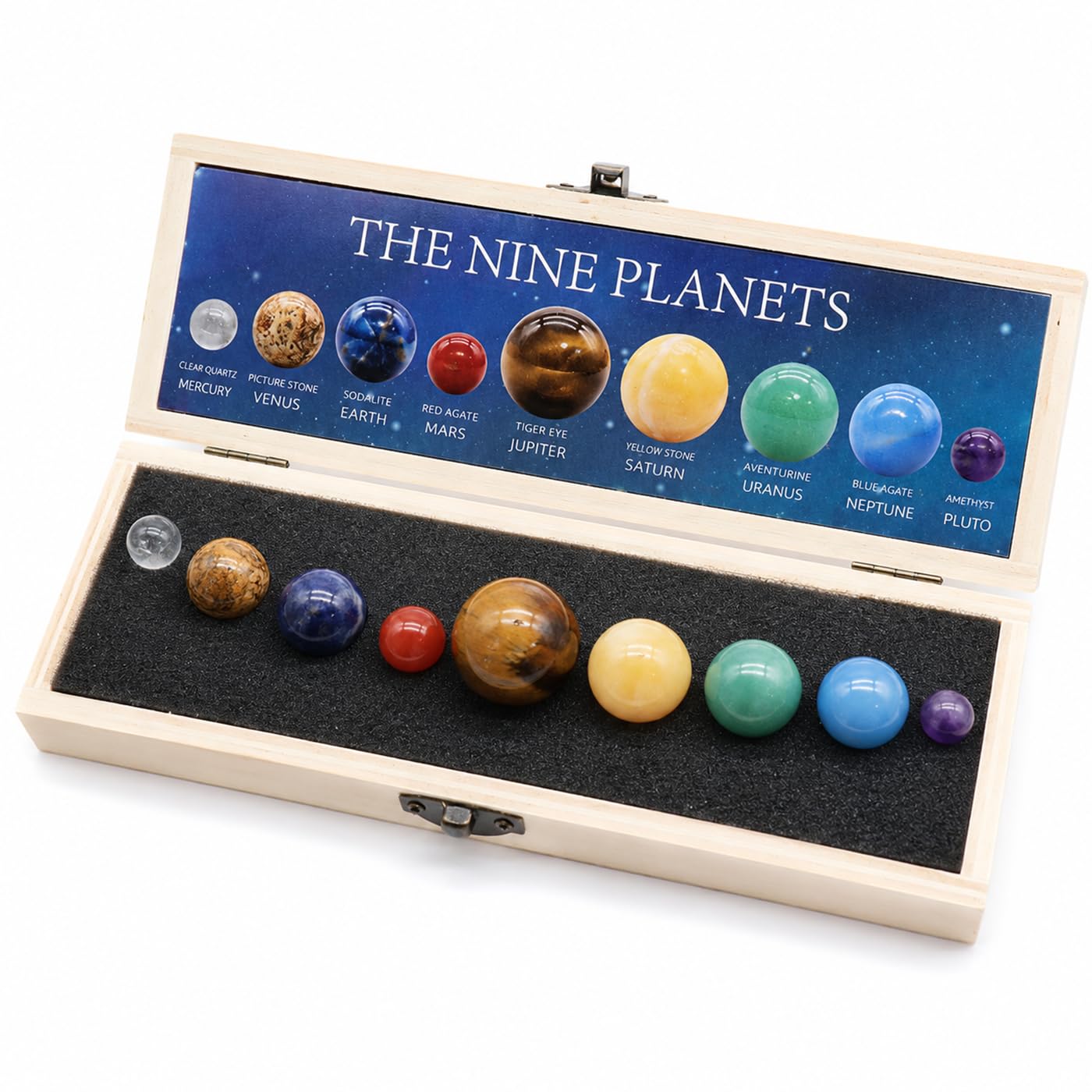 Amazon.com: JHNGYJY 9 Planets Solar System Gemstone Set with
