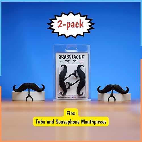 Miniatura 26 de Brasstache - Bigote con clip para boquilla de latón, accesorio de regalo para trompeta, trombón, tuba, cuerno francés, barítono, jugadores