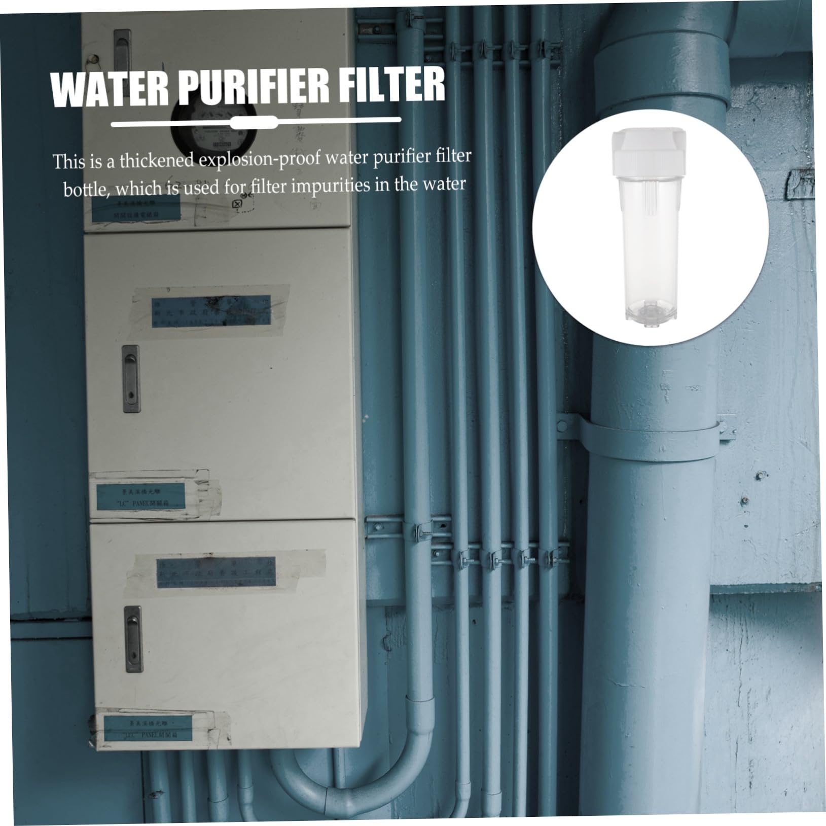 ifundom Bouteille Filtrante Anti- à Sédiments Bouteille Purificatrice pour Eau