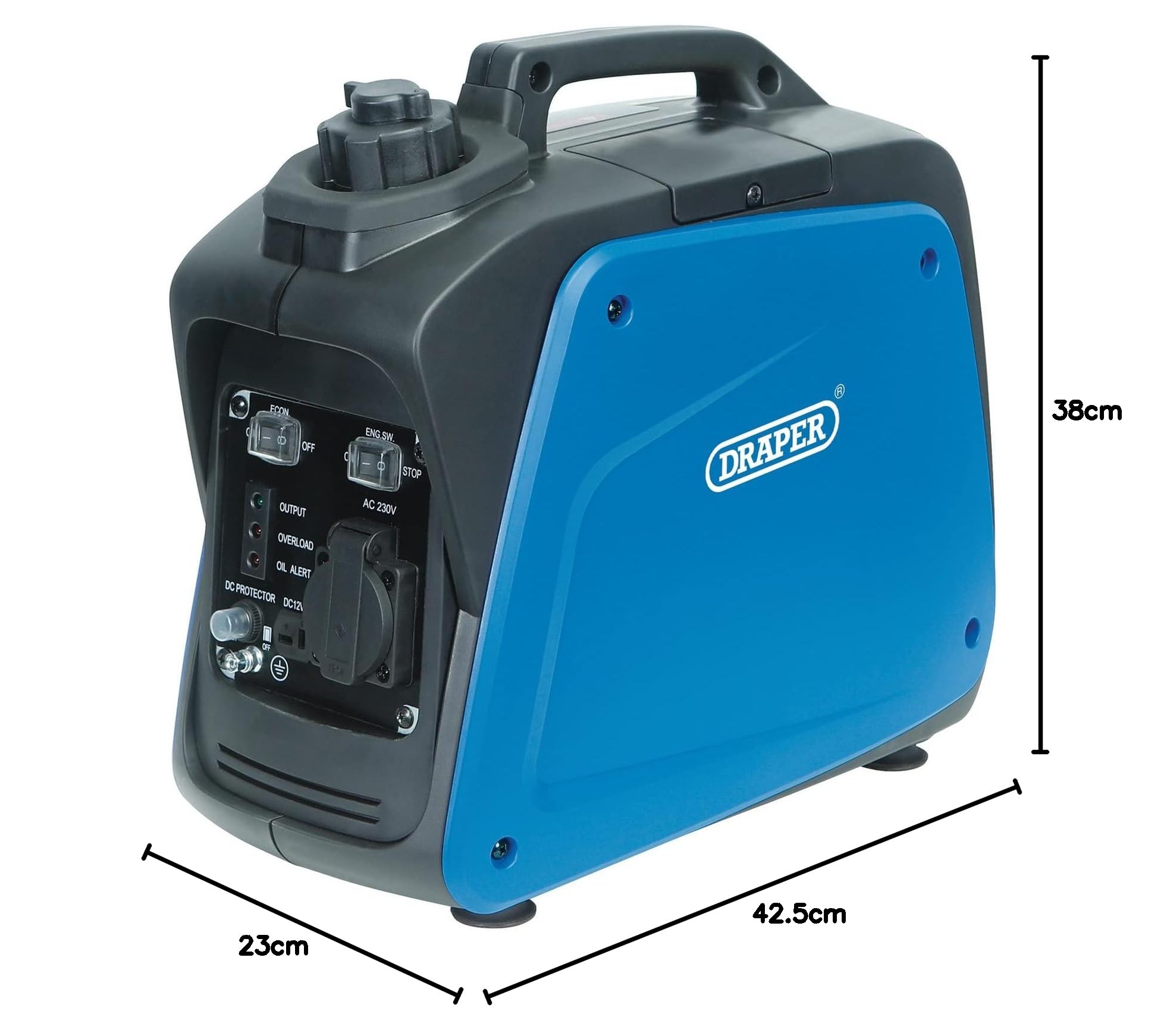 Draper 95176 Generador inversor de gasolina, 700W