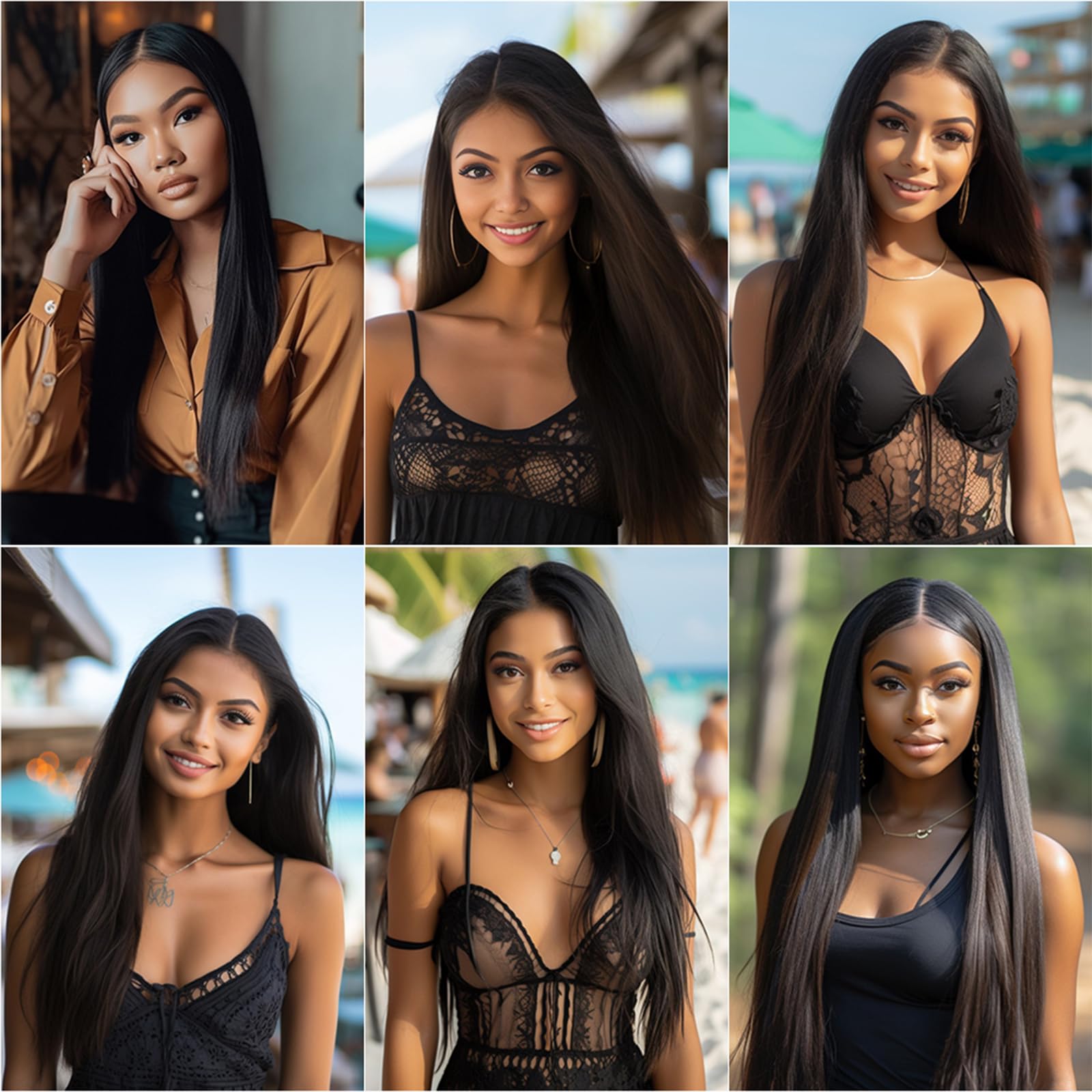 RICHAIR - Tessitura brasiliana in Lotto 3, capelli lisci brasiliani 28 pollici umani naturali 50 g/pc(150 g total),Meches brasiliane nere