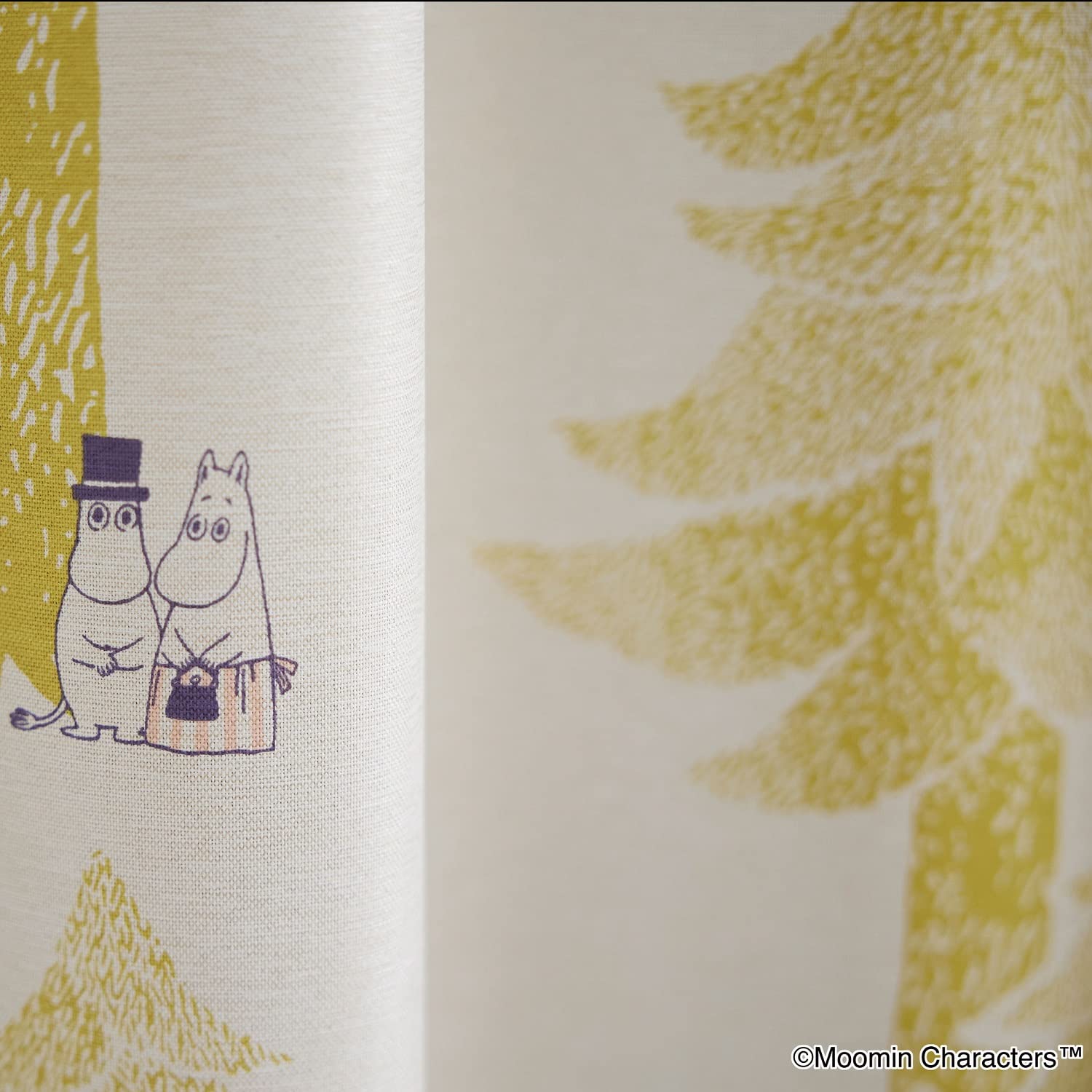 Amazon｜スミノエ(Suminoe) セミオーダーカーテン イエロー 幅105cm