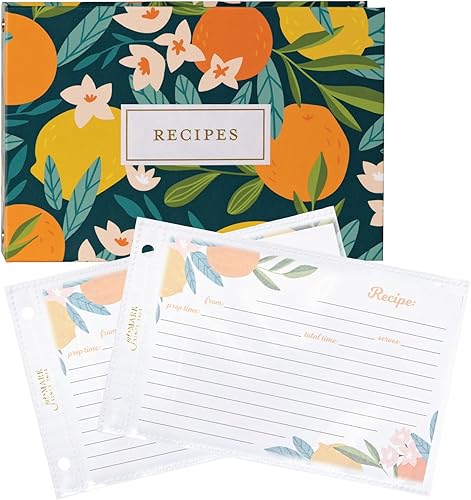 Miniatura 6 de Jot & Mark Organizador de recetas mini carpeta de 8.5 x 5.75 pulgadas (vajilla culinaria)