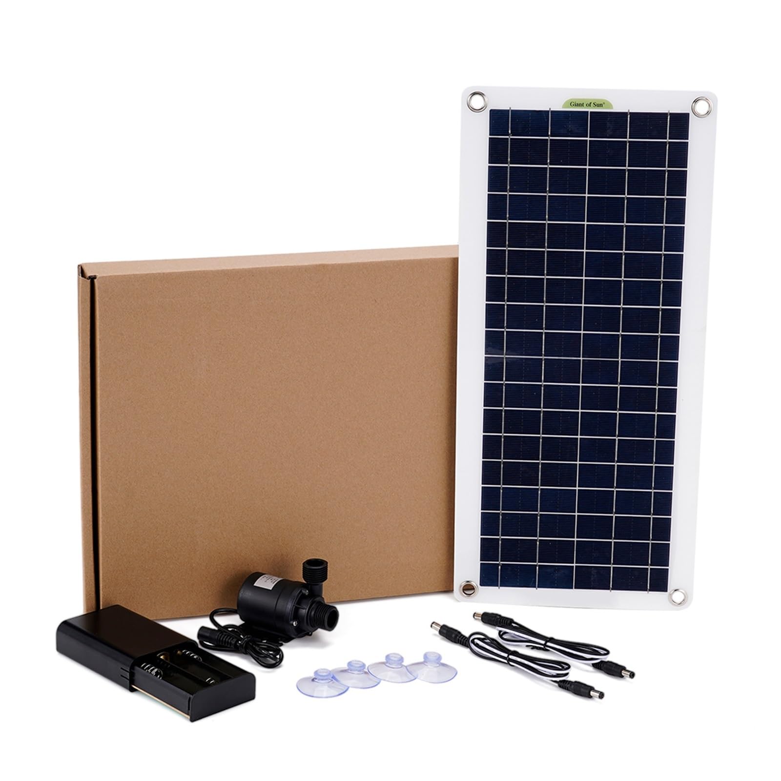 Fontana Solare da Giardino Esterno, 50W 800L/H Pompa ad acqua solare Pannello solare senza spazzole Silicio monocristallino Strumento for kit di decorazione del giardino a lavoro continuo a basso rumo