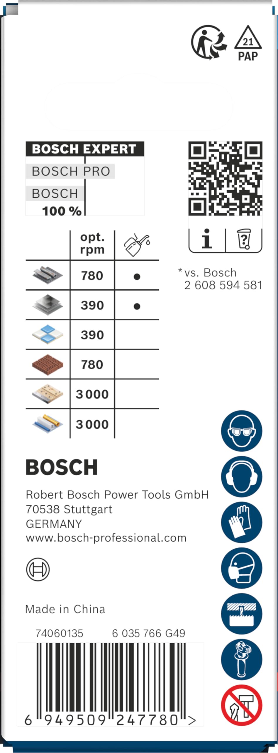 Bosch 1x Sega a tazza EXPERT Multi Material Power Change Plus (per Legno con metallo, Mattone, Ø 22 mm, Professional Accessorio Trapanoi)