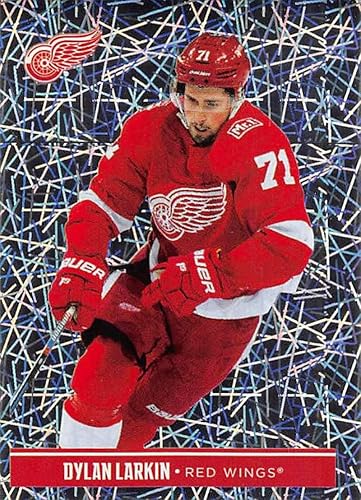 2018-19 Panini NHL Stickers Hockey #76 Dylan Larkin Foil Detroit Red Wings Foil Official 2 1/2 Tall x 2 Inch Wide NHL Album Sticker