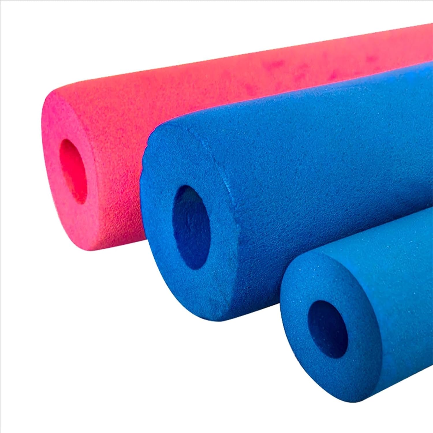 Pipe Insulation Foam Tube, Closed Cell Foam Hose, Flame Retardant Anti Freezing Self Seal for Winter Freeze Protection Hot Cold Water Pipe(Red,T20MM X ID43.0MM X 1M)