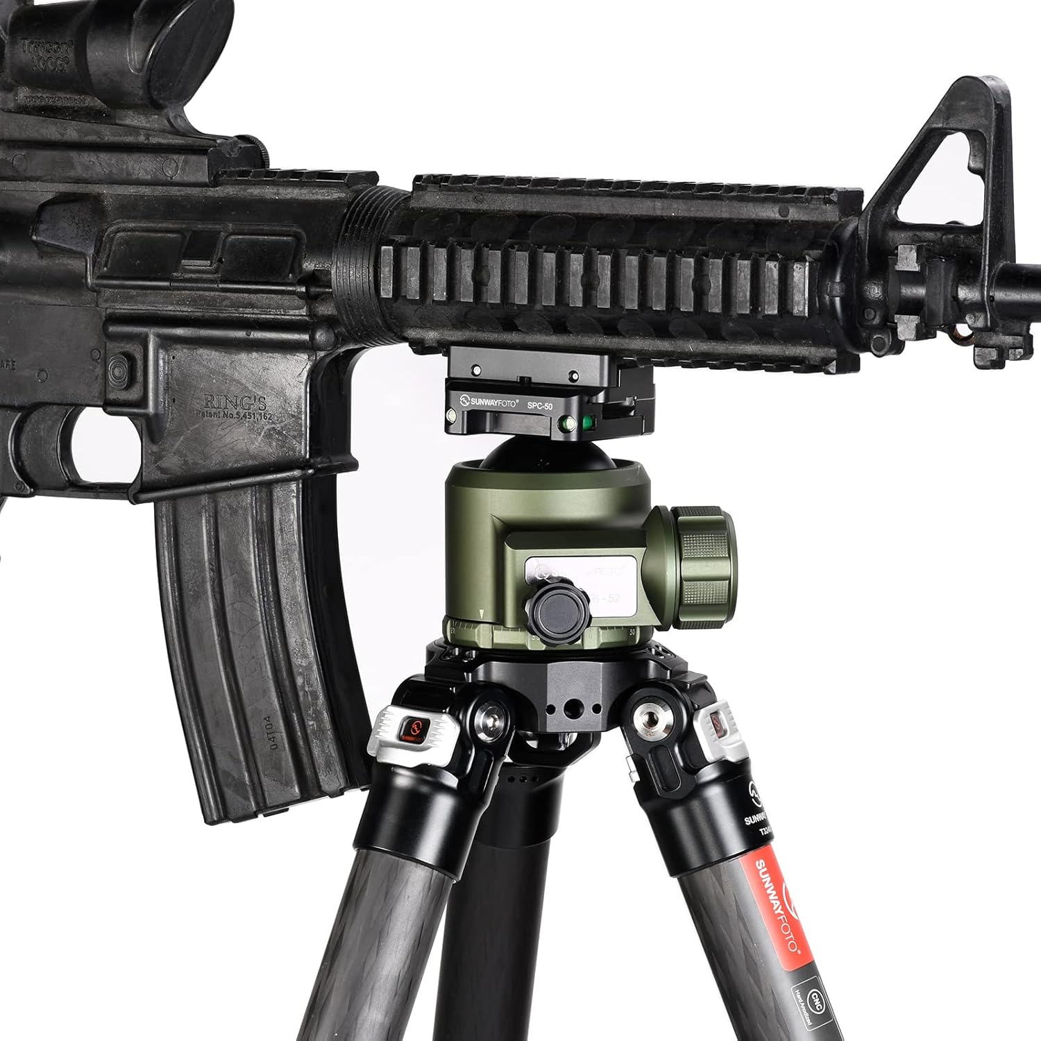 Picatinny Arca-Swiss Tripod Dovetail Adapter Mount Arca/RRS Compatible, 2509 - Image 8