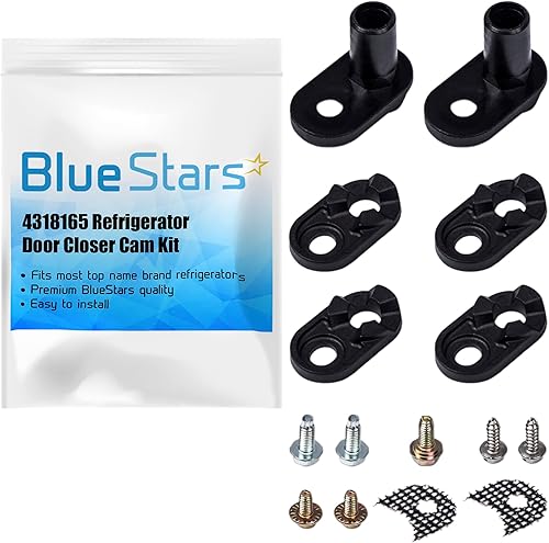 BlueStars - Kit de leva de puerta para refrigerador 4318165 - Repuesto exacto para refrigeradores Whirlpool Kenmore KitchenAid Roper Estate - BlueStars - Kit de leva de puerta para refrigerador 4318165 - Repuesto exacto para refrigeradores Whirlpool Kenmore KitchenAid Roper Estate -