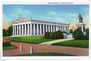 Lantern Press 36x54 Inch Giclee Art Print Wall Decor, Nashville, Tennessee, Centennial Park; Exterior View of the Parthenon