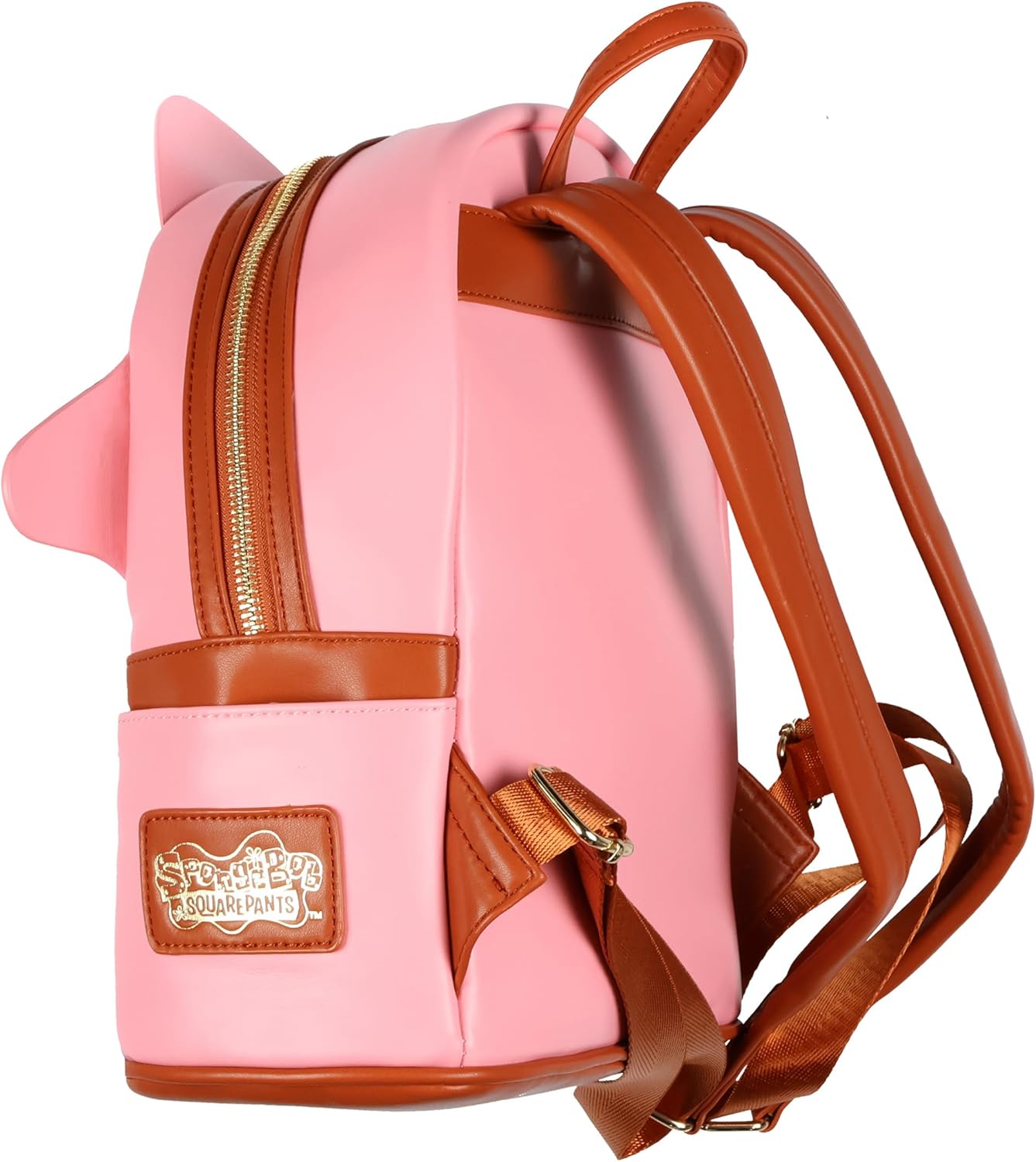 INTIMO SpongeBob Squarepants Mini Backpack Patrick Embroidered Face with 3D Star Rays Purse Travel Bag 11"