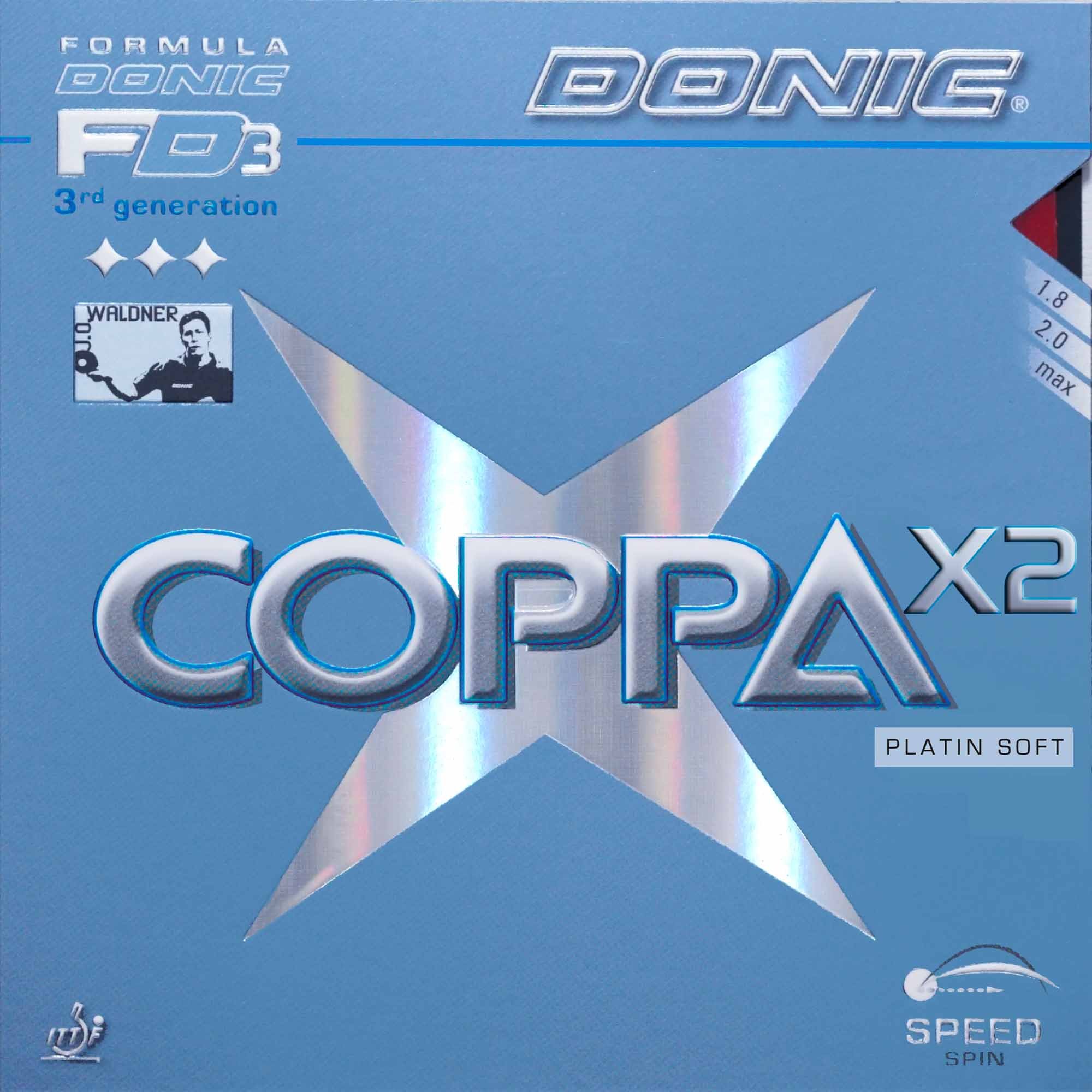 Donic Belag Coppa X2 Platin Soft