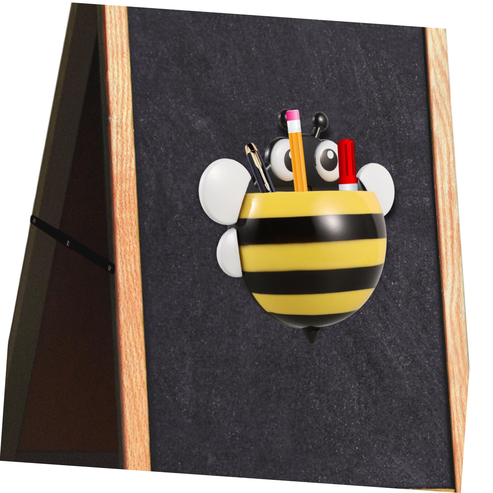 Lot De 5 Porte-craies Magnétiques Organiseur De Stylos Porte-marqueurs Effaçables À Sec Boîte De Rangement Accessoires De Bureau Porte-stylos Pour Tableau Blanc