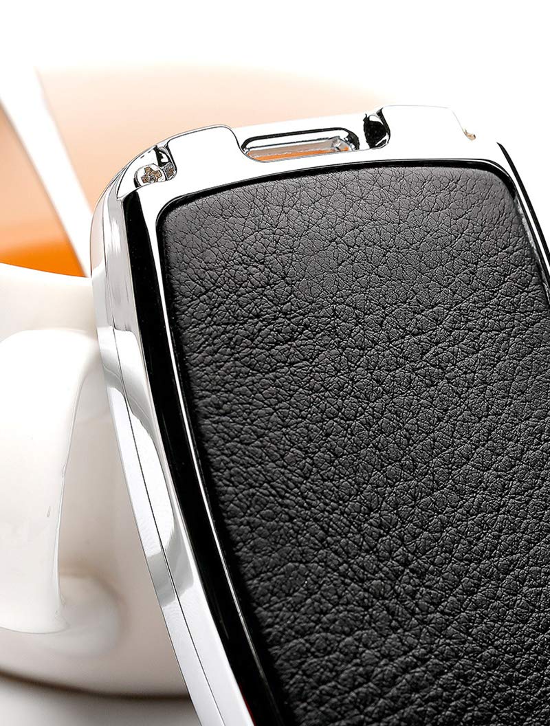 ontto Guscio Cover per Chiave Telecomando Auto per Toyota RAV4 Camry Avalon Corolla Highlander C-HR Prius GT86 Accessories Coprichiave in Pelle Custodia Protettivo Portachiavi 3 Tasti-Beige B