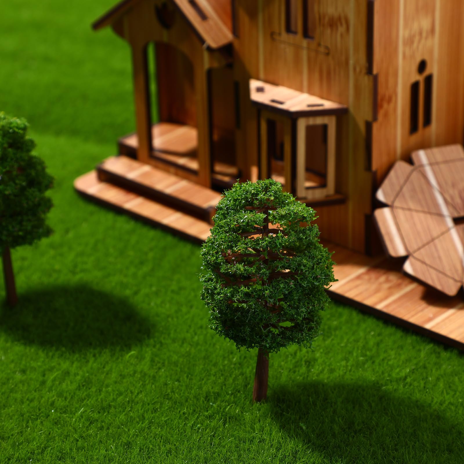 Alberi Modello Paesaggio Verdi 9cm 20 Pezzi per Diorama
