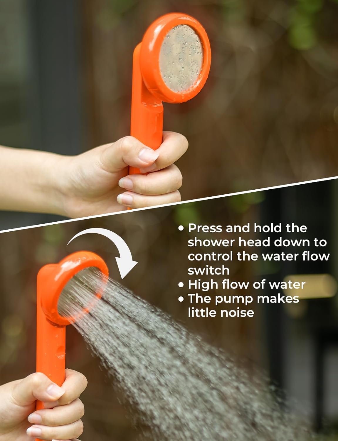Operating the DEERFAMY Portable Camping Shower head