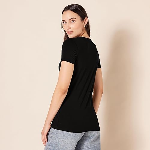 Miniatura 4 de Tienda Essentials Women's Regular-Fit Short-Sleeve T-Shirt (Crewneck and V-Neck Options), Multipacks