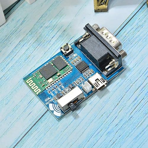 Miniatura 5 de Comimark 1 unids RS232 Bluetooth Serial Adaptador Comunicación Maestro-Esclavo Módulo 5V Mini USB