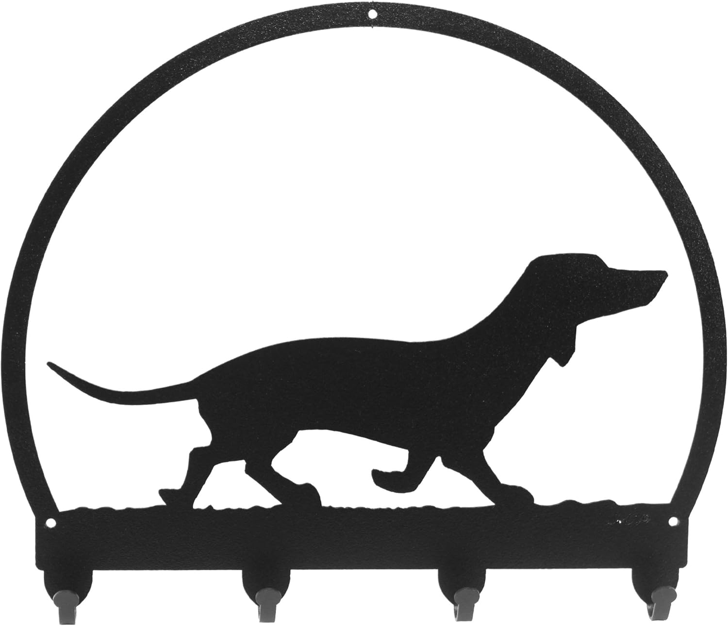 SWEN Products Dachshund Metal Key Chain Hanger - Leash Holder