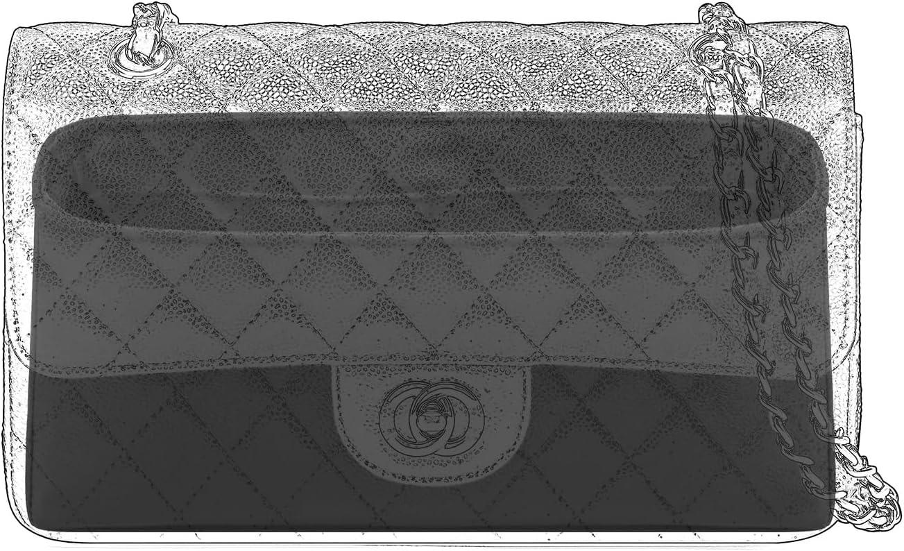 Silk Organizer for Chanel CF 17/20/23/25/30/33 Luxury Silky Smooth Tote Premium Handbag Insert Divider, Bag Shaper