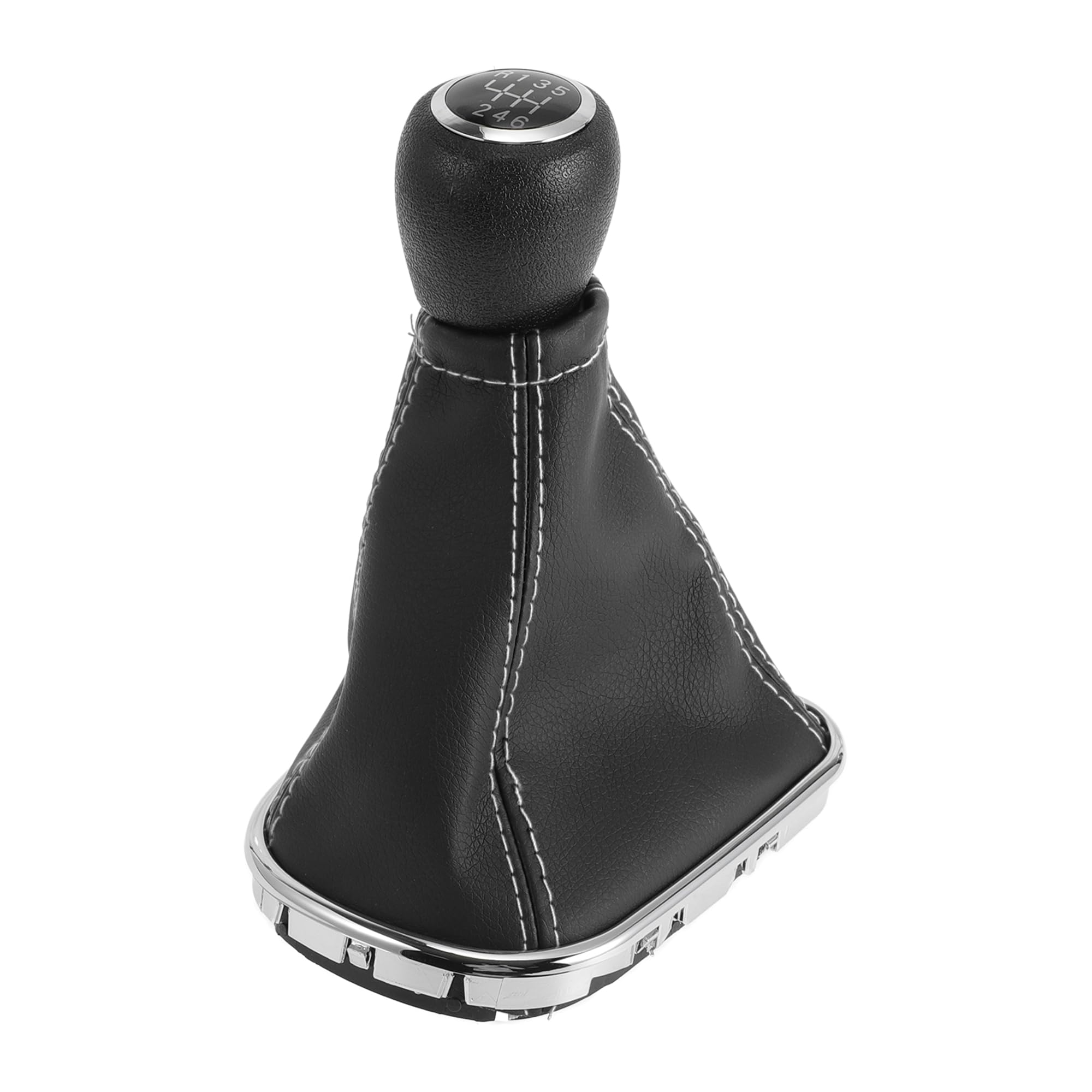 RATCHROLL 6 Speed Manual Gear Shifter Knob with Cover for Chevrolet Cruze 2010-2015 Plastic Faux Leather Automotive Gearbox Stick Shifter Lever Knob